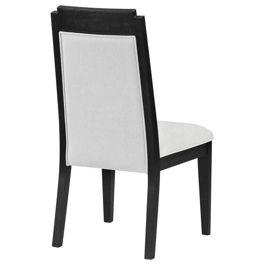 (image for) Brookmead Wood Dining Side Chair Ivory and Black (Set of 2)