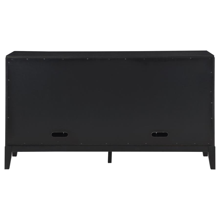 (image for) Brookmead 4-door Sideboard Buffet Storage Cabinet Black