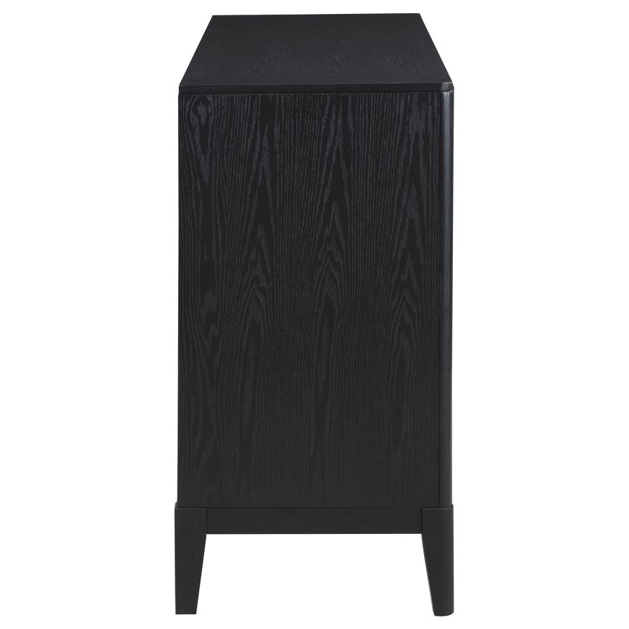 (image for) Brookmead 4-door Sideboard Buffet Storage Cabinet Black