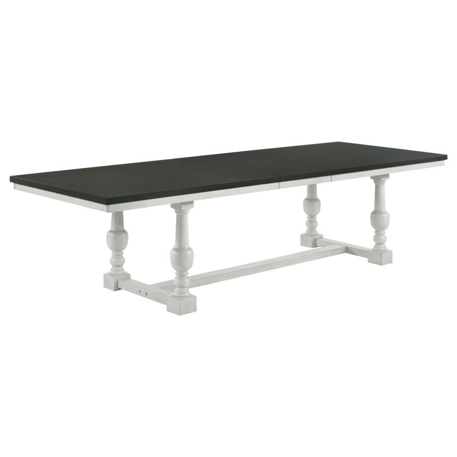 (image for) Aventine 112-inch Extension Dining Table Vintage Charcoal - Click Image to Close