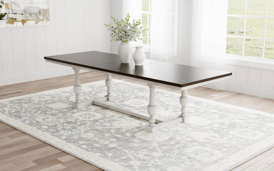 (image for) Aventine 112-inch Extension Dining Table Vintage Charcoal