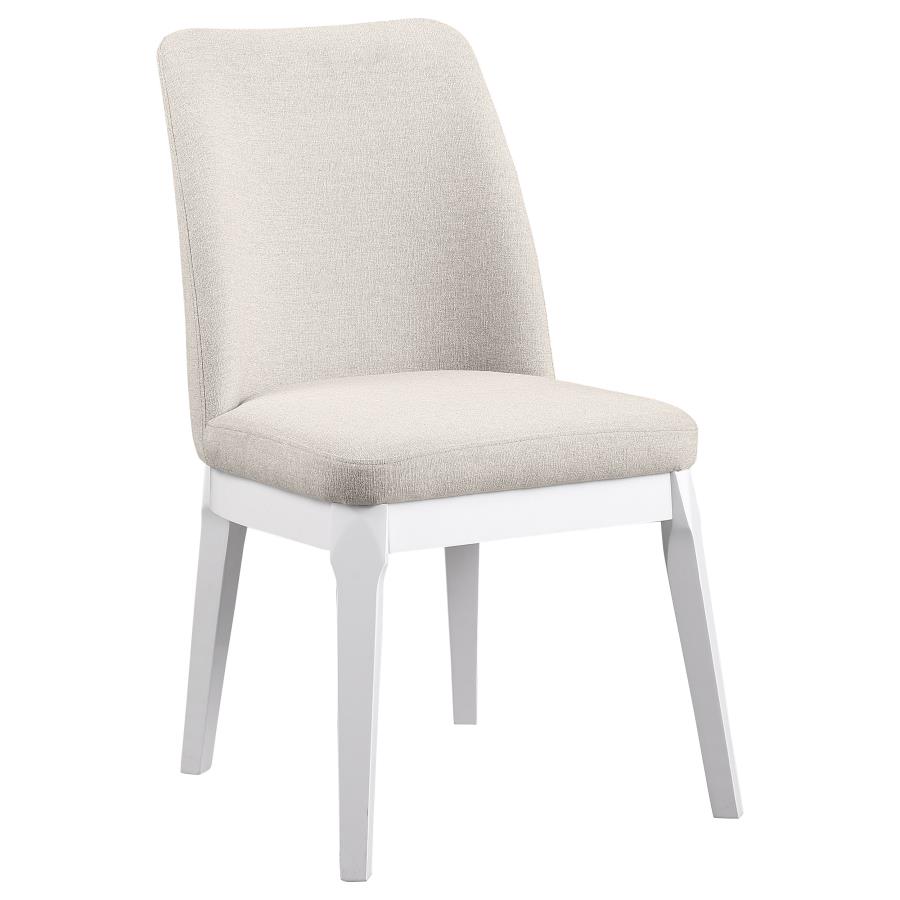 (image for) Carissa Upholstered Dining Side Chair Beige (Set of 2)