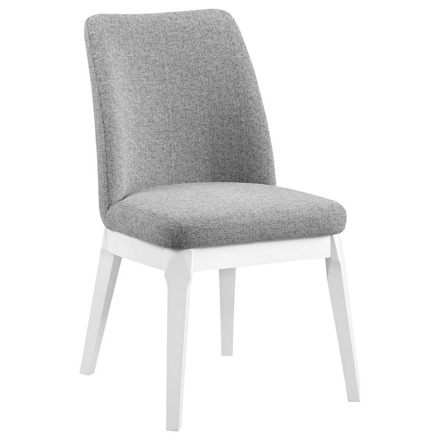 (image for) Carissa Upholstered Dining Side Chair Light Grey (Set of 2)