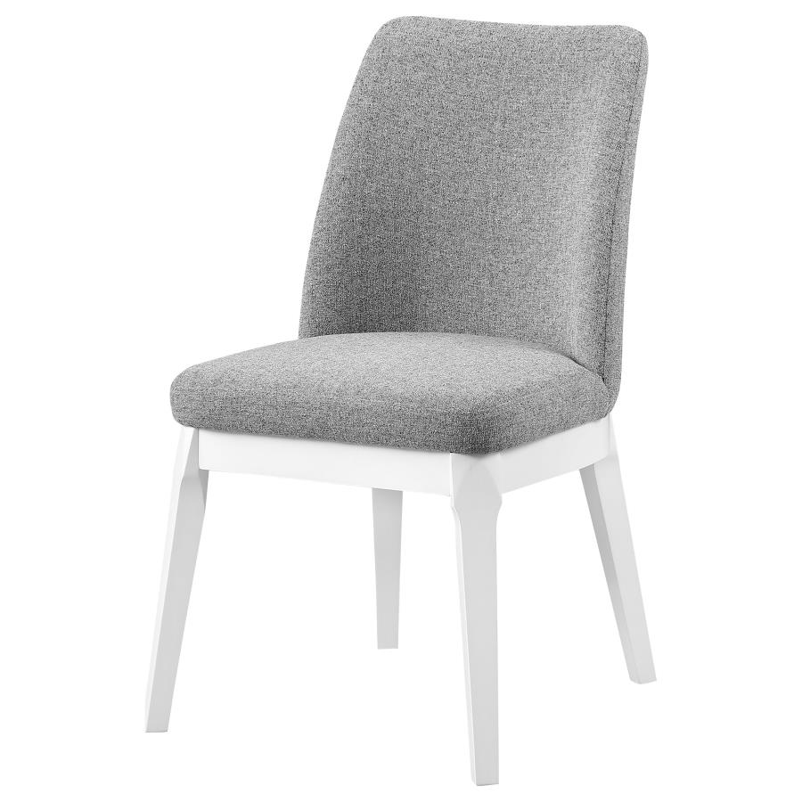 (image for) Carissa Upholstered Dining Side Chair Light Grey (Set of 2)