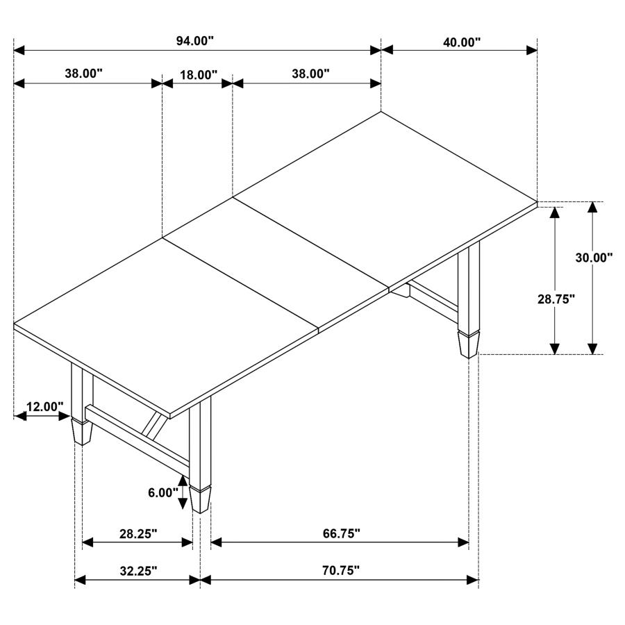 (image for) Matisse 5-piece Rectangular Dining Table Set Light Brown