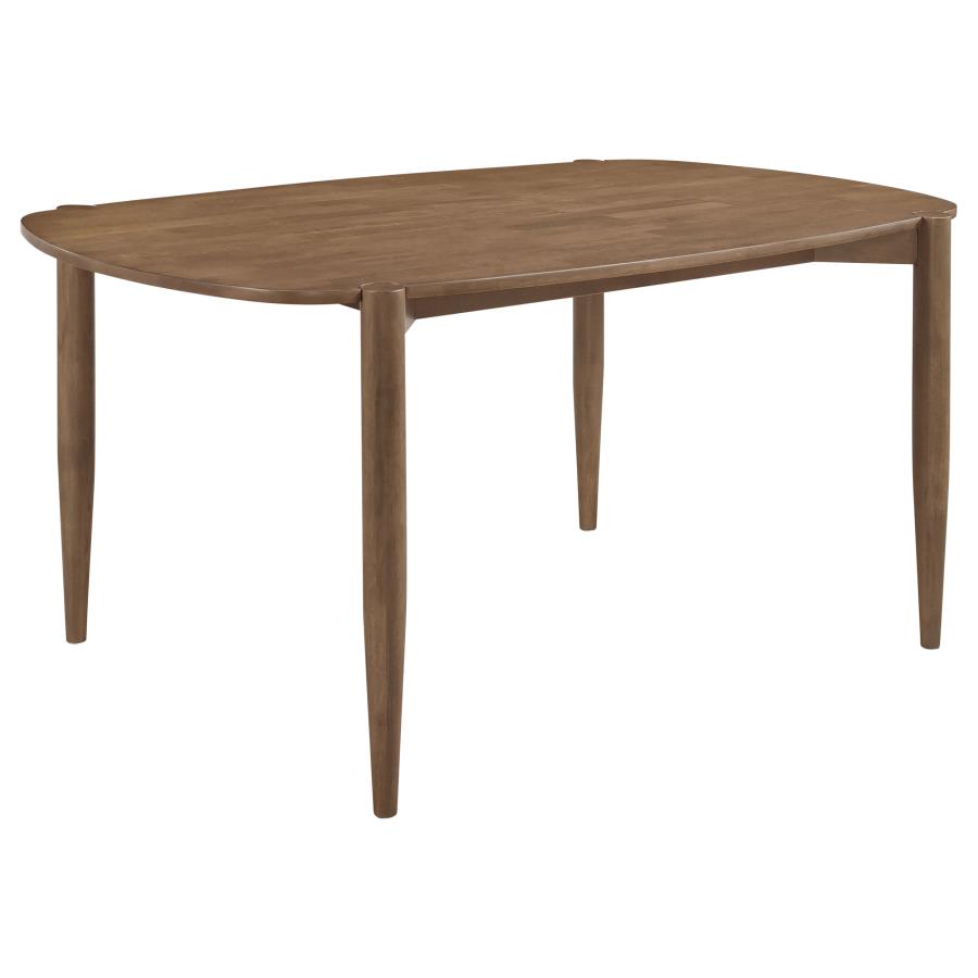 (image for) Dortch Oval 63-inch Solid Wood Dining Table Walnut