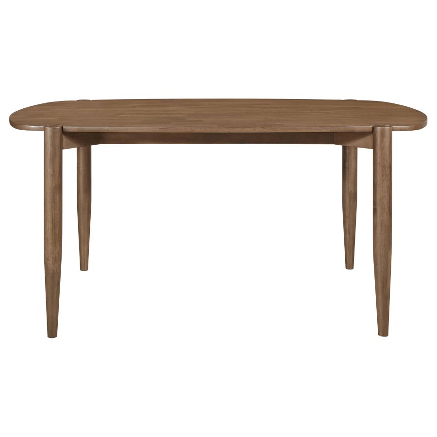 (image for) Dortch Oval 63-inch Solid Wood Dining Table Walnut