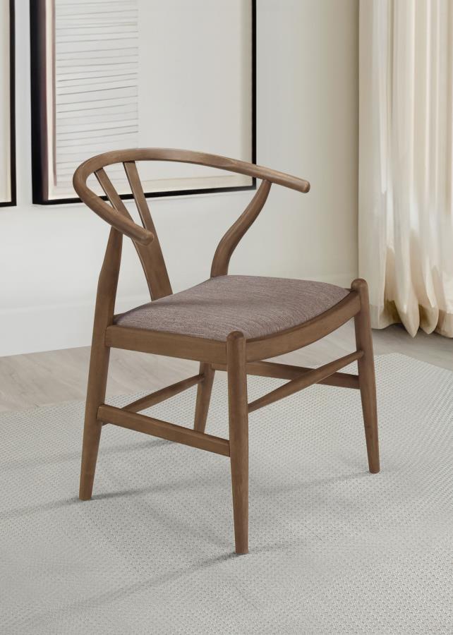 (image for) Dinah Wood Wishbone Dining Side Chair Walnut (Set of 2)