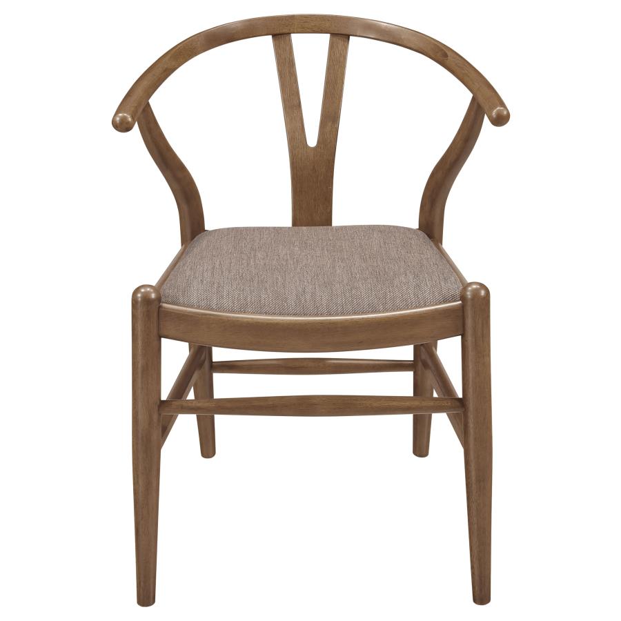 (image for) Dinah Wood Wishbone Dining Side Chair Walnut (Set of 2)