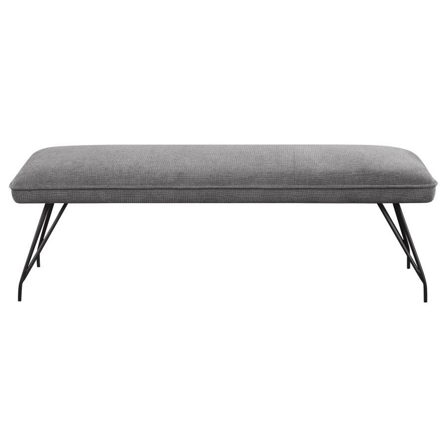 (image for) Dodson Fabric Upholstered Dining Bench Grey