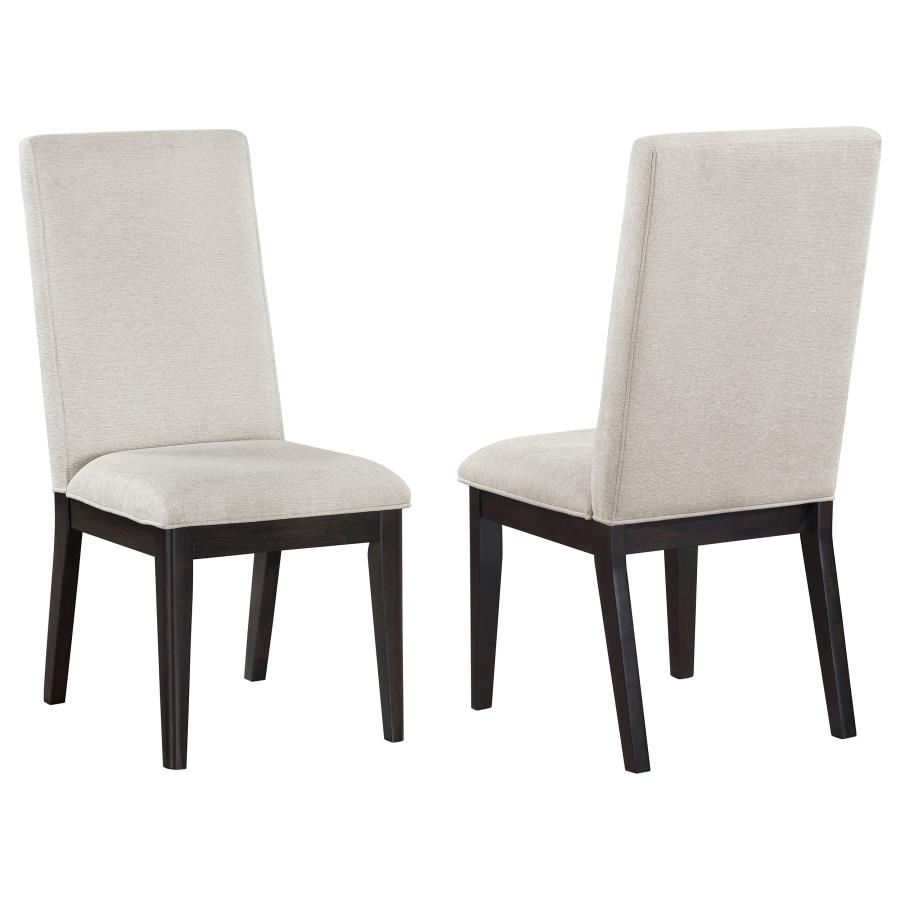 (image for) Hathaway Upholstered Dining Side Chair Cream (Set of 2)