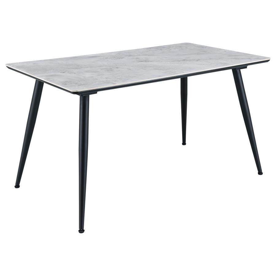 (image for) Dennison Rectangular 55-inch Ceramic Top Dining Table Grey