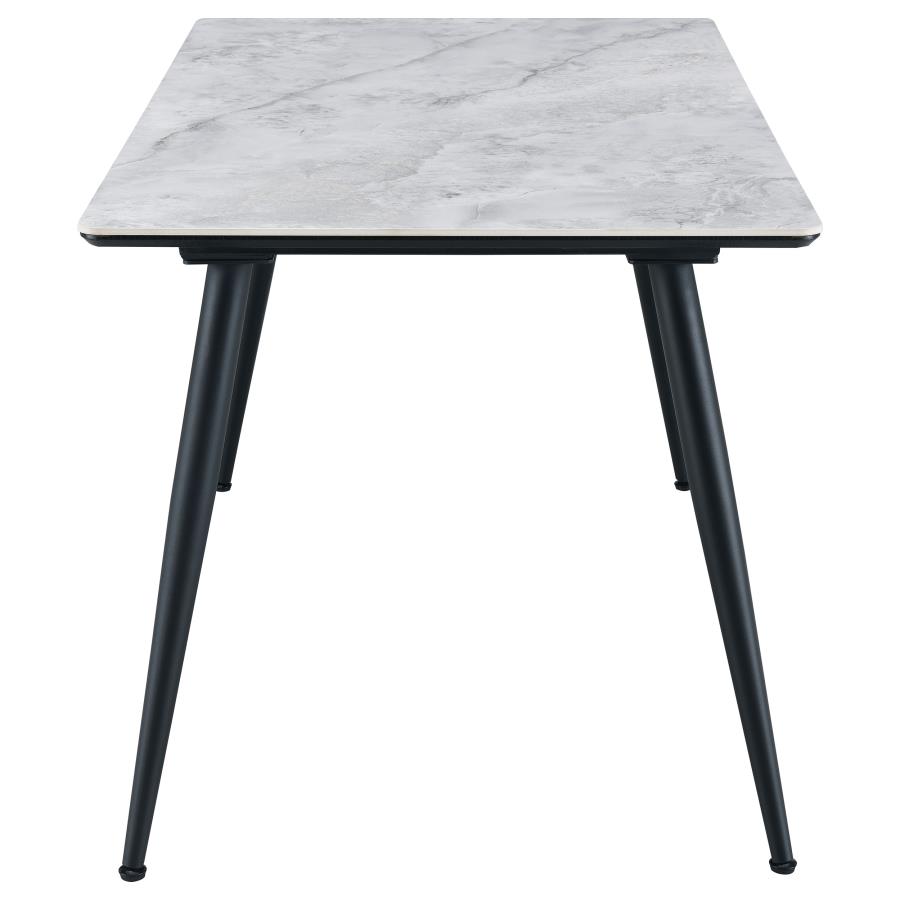 (image for) Dennison Rectangular 55-inch Ceramic Top Dining Table Grey