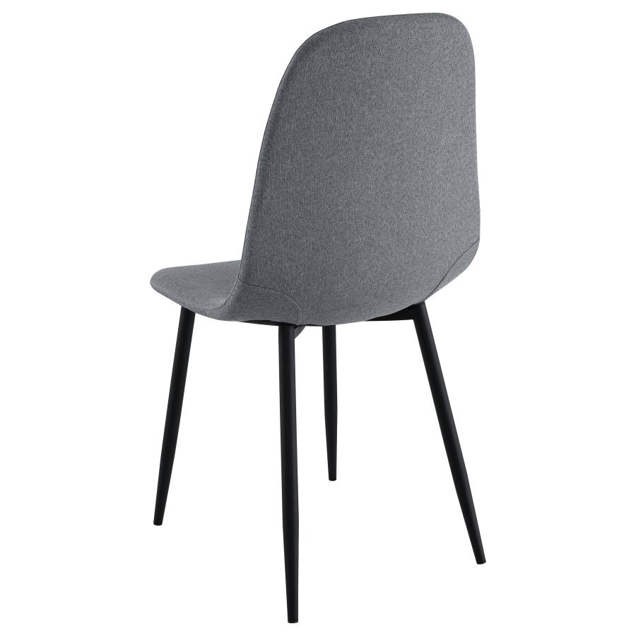 (image for) Dennison Upholstered Dining Side Chair Grey (Set of 4)