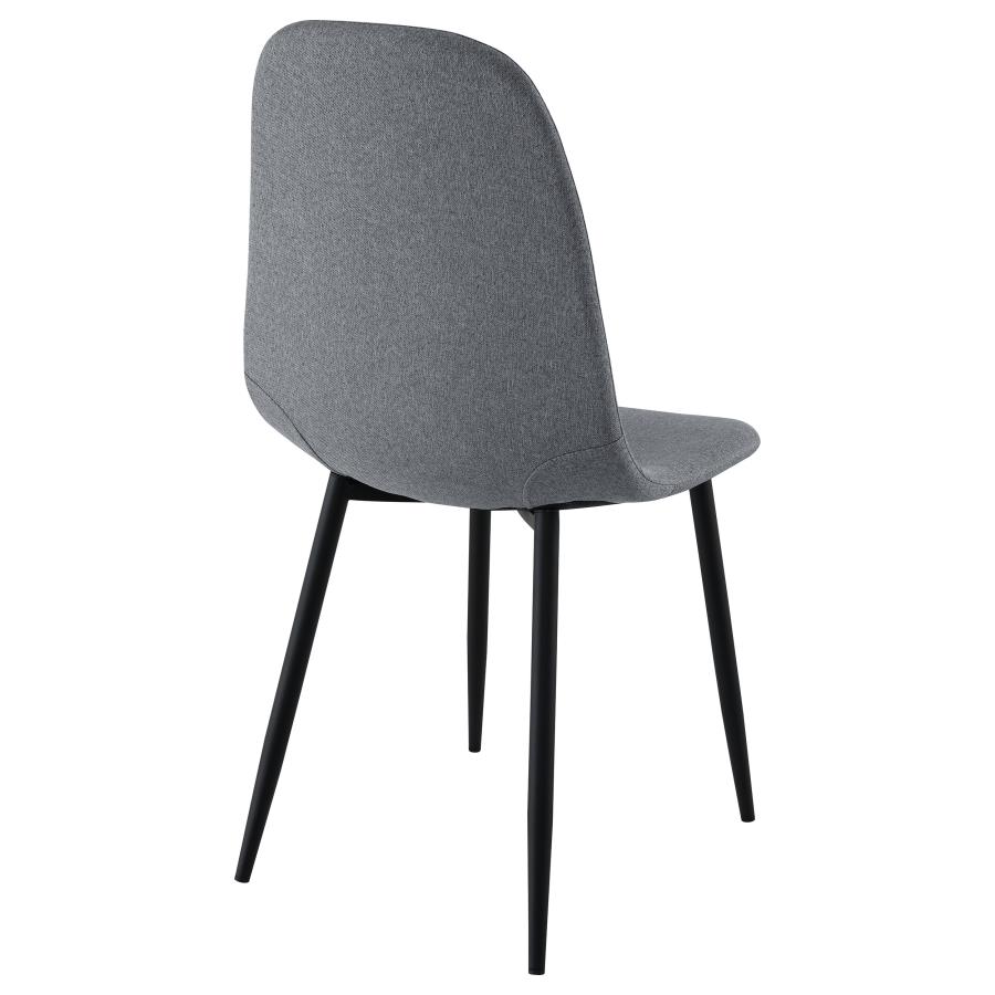 (image for) Dennison Upholstered Dining Side Chair Grey (Set of 4)