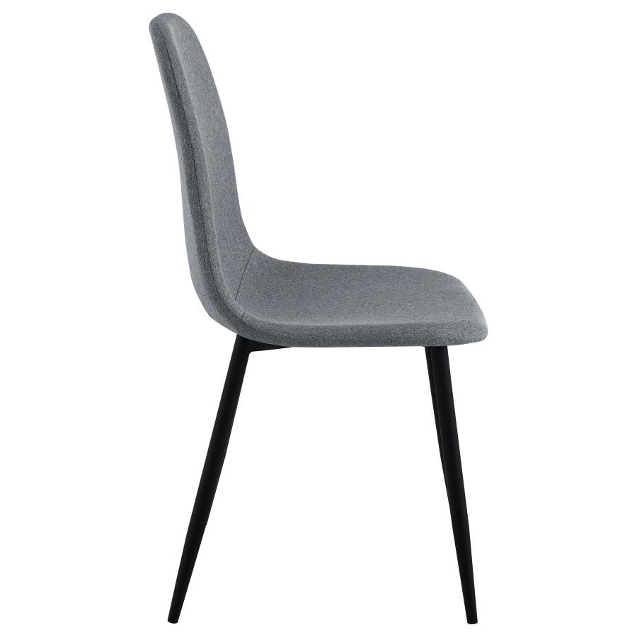 (image for) Dennison Upholstered Dining Side Chair Grey (Set of 4)