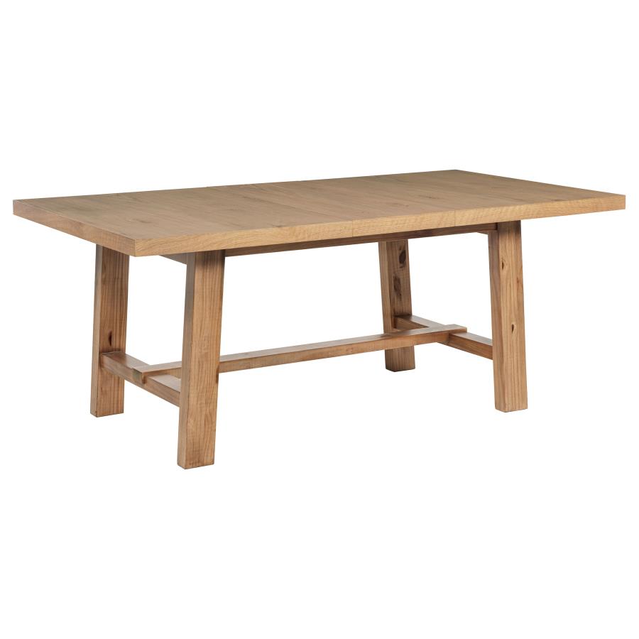 (image for) Middleton 76-inch Extension Leaf Dining Table Natural Brown