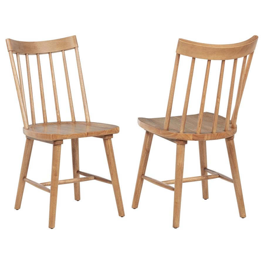(image for) Middleton Solid Wood Dining Side Chair Brown (Set of 2)