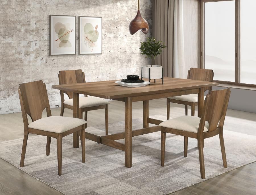 (image for) Biltmore 5-piece 71-inch Rectangular Dining Table Set Walnut