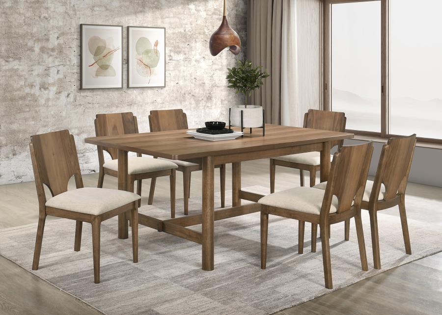 (image for) Biltmore 7-piece 71-inch Rectangular Dining Table Set Walnut