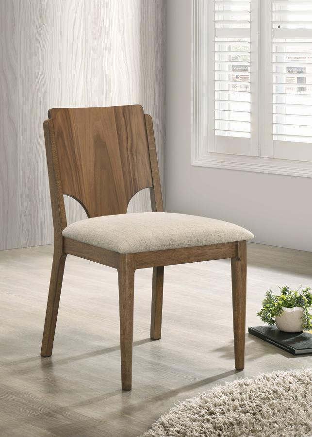 (image for) Biltmore Dining Chair Upholstered Seat Walnut (Set of 2)