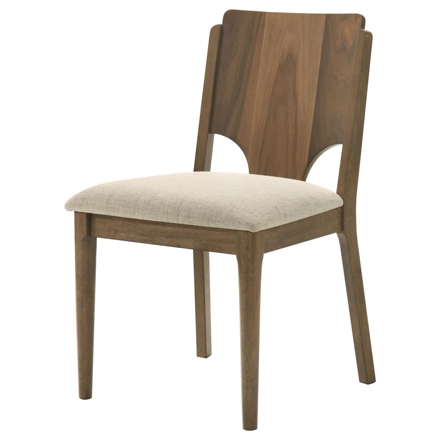 (image for) Biltmore Dining Chair Upholstered Seat Walnut (Set of 2)