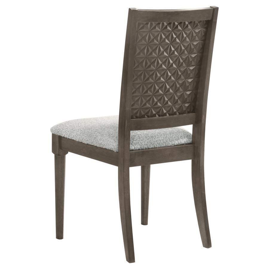 (image for) Onslow Upholstered Dining Side Chair Dark Brown (Set of 2)