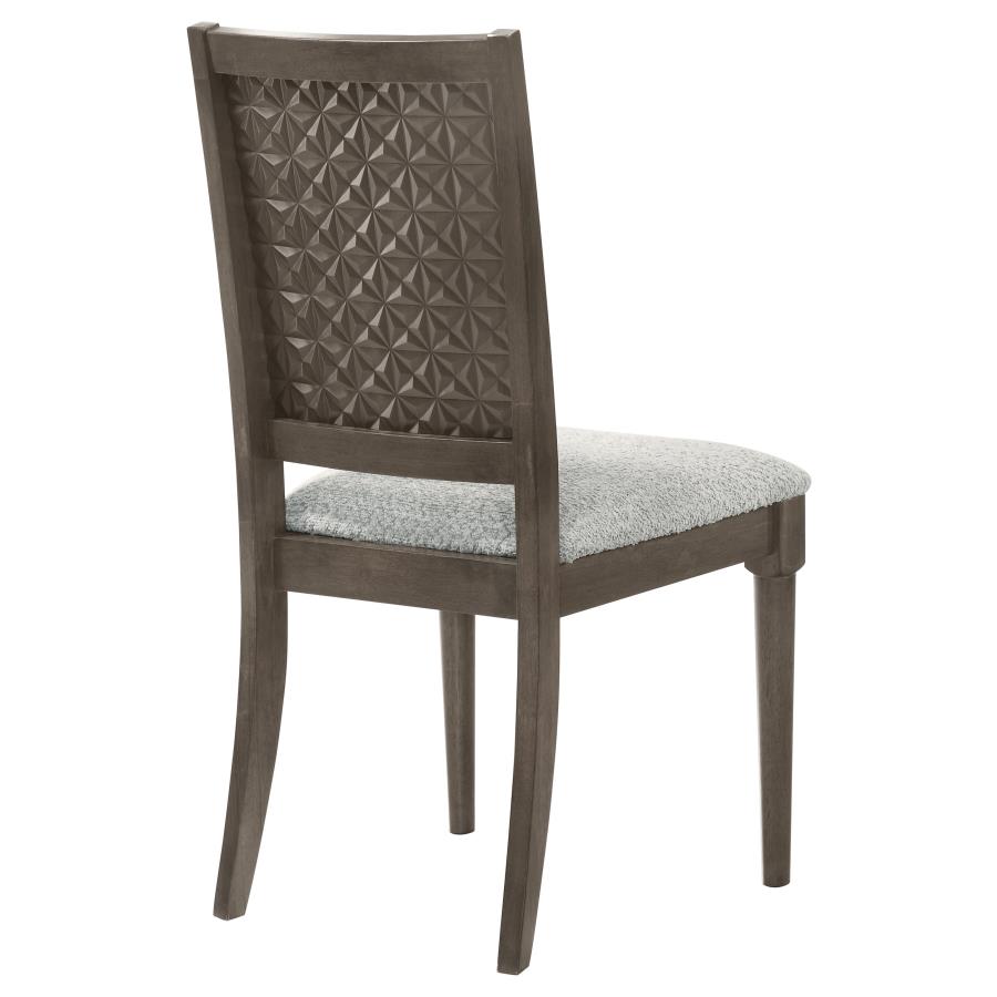 (image for) Onslow Upholstered Dining Side Chair Dark Brown (Set of 2)