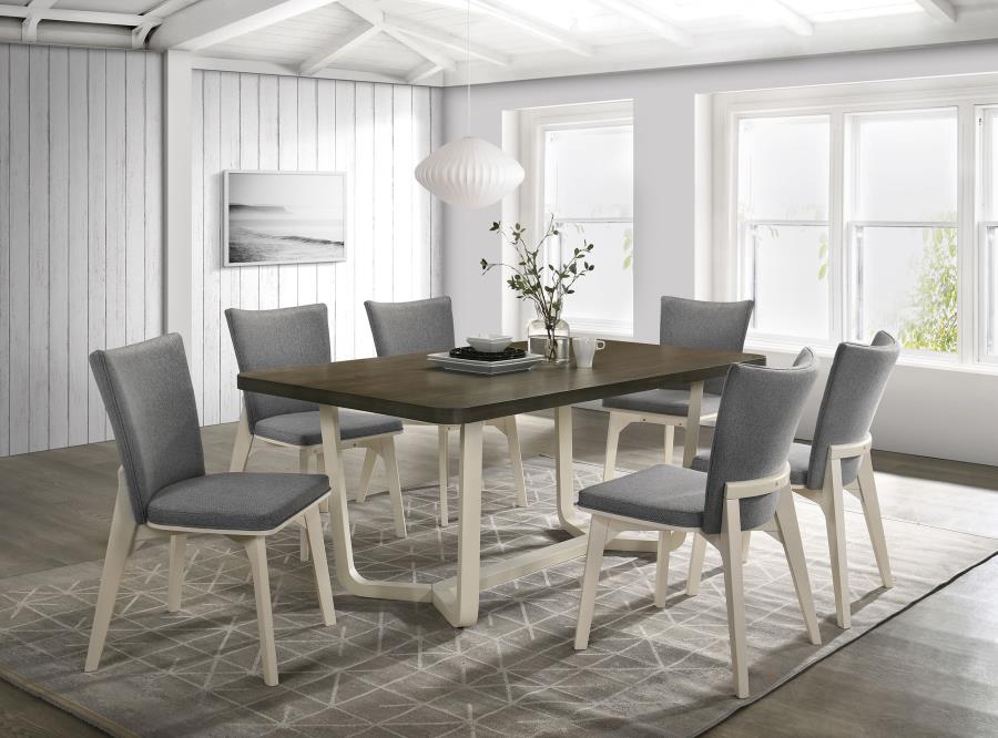 (image for) Biloxi 7-piece 71-inch Rectangular Dining Set Greyish Brown