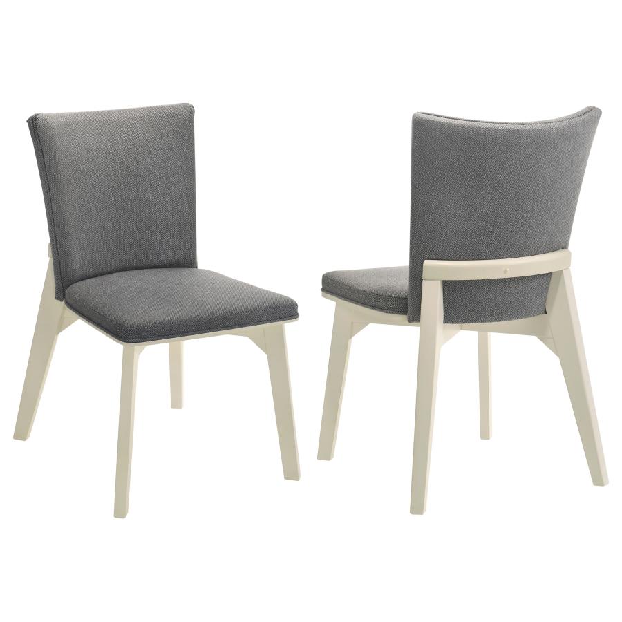 (image for) Biloxi Upholstered Dining Side Chair Grey (Set of 2)