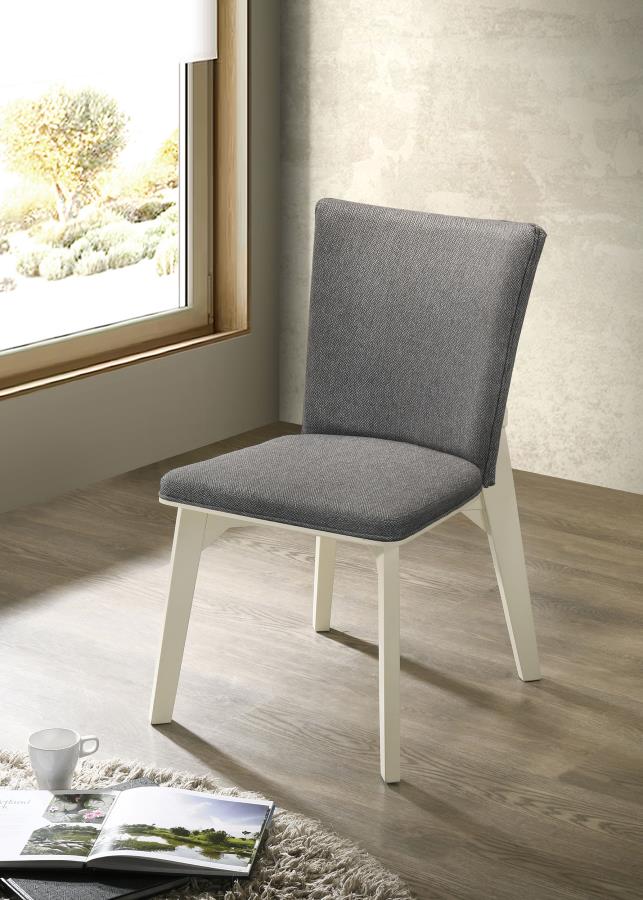 (image for) Biloxi Upholstered Dining Side Chair Grey (Set of 2)