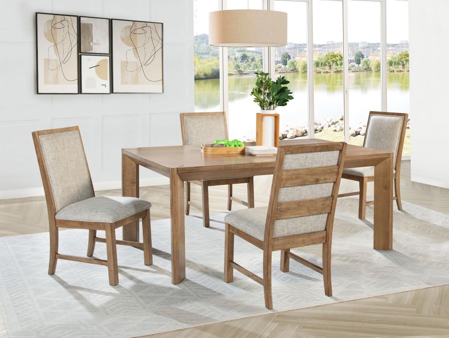 (image for) Bruner 5-piece 72-inch Rectangular Dining Set Natural Brown