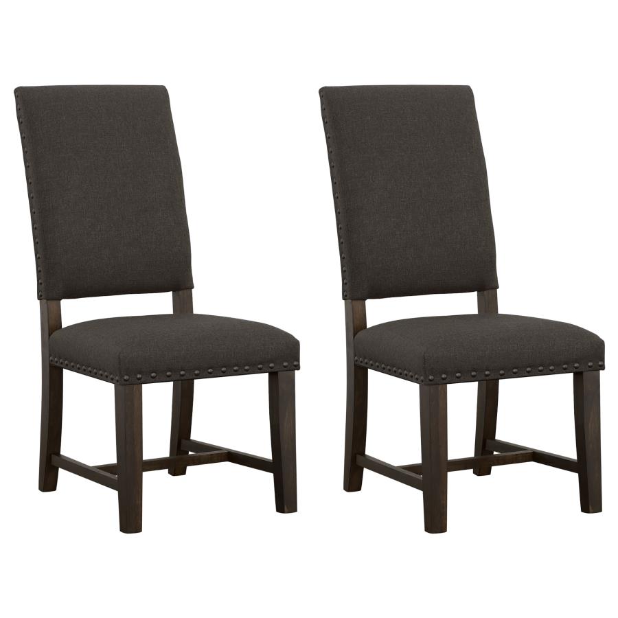 (image for) Twain Upholstered Dining Side Chair Warm Grey (Set of 2)