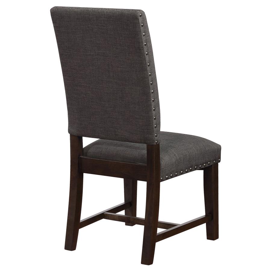 (image for) Twain Upholstered Dining Side Chair Warm Grey (Set of 2)