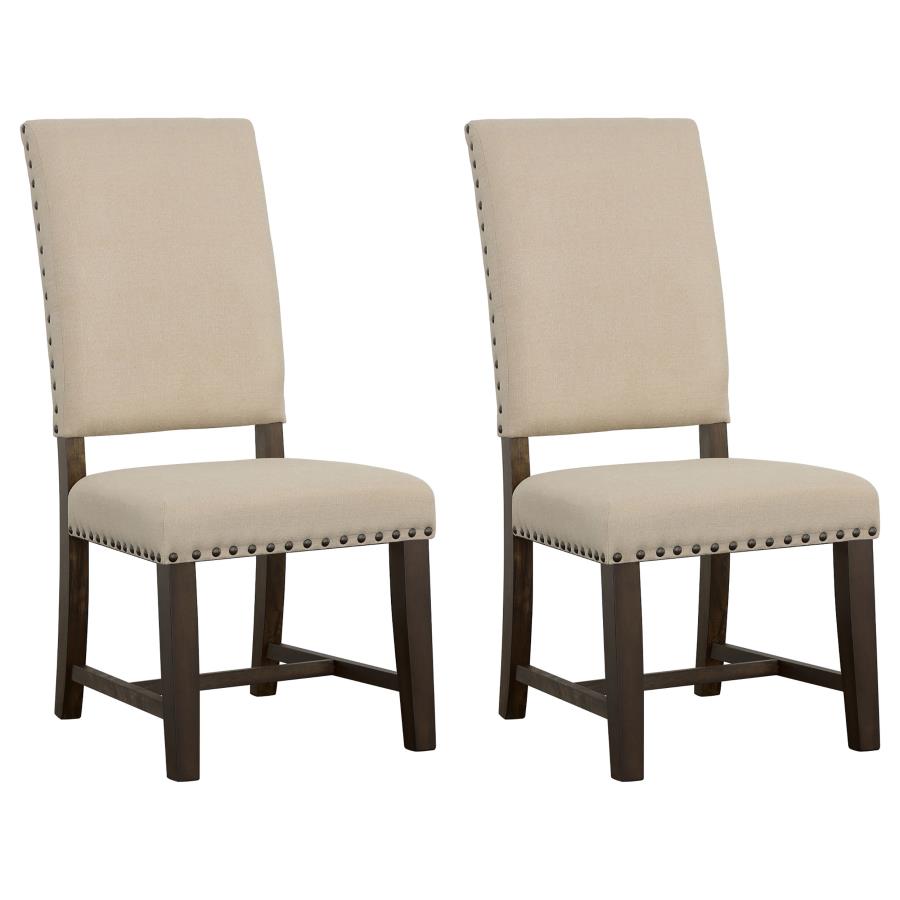 (image for) Twain Upholstered Dining Side Chair Beige (Set of 2)