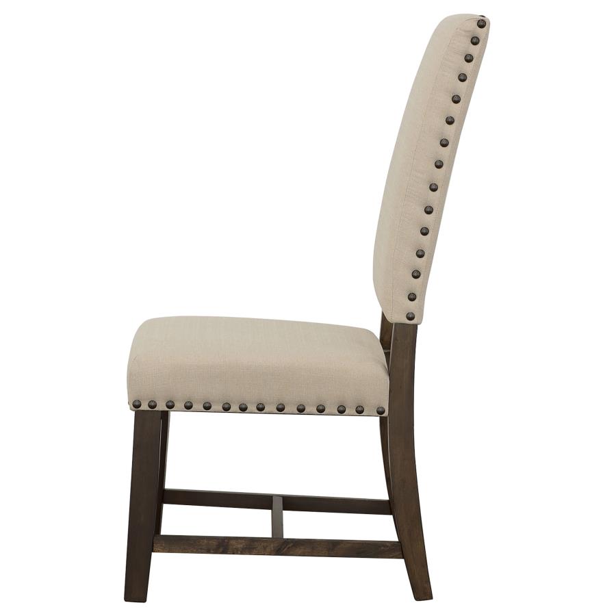 (image for) Twain Upholstered Dining Side Chair Beige (Set of 2)