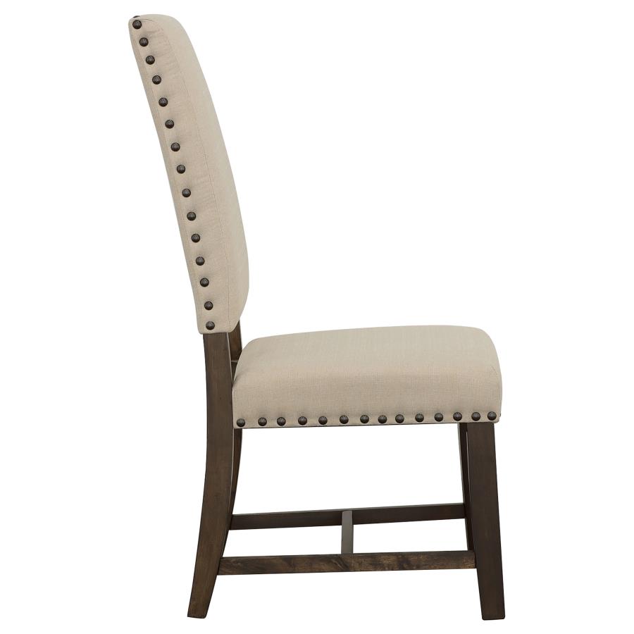 (image for) Twain Upholstered Dining Side Chair Beige (Set of 2)