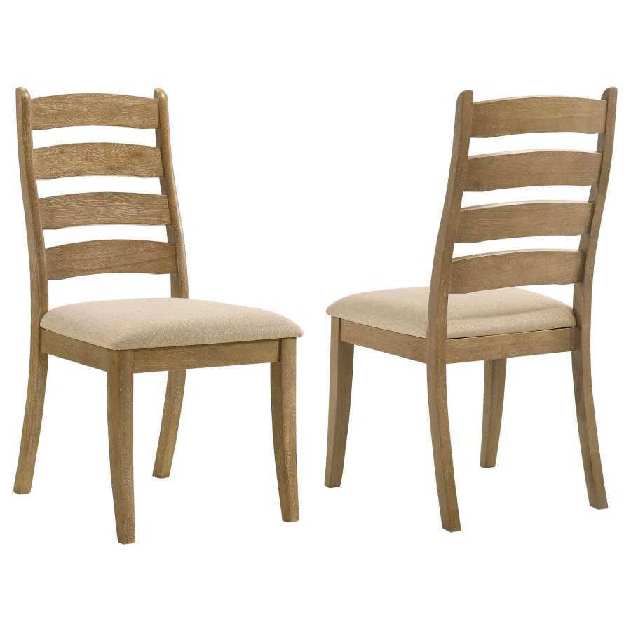 (image for) Danvers Wood Dining Side Chair Brown Oak (Set of 2)