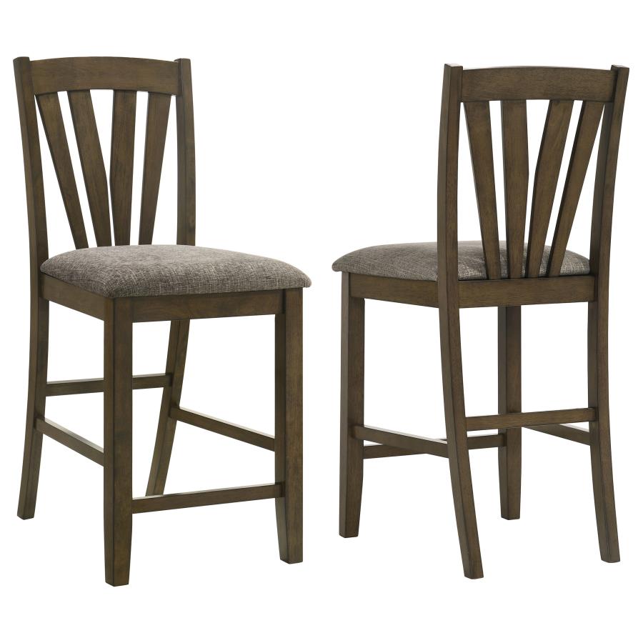 (image for) Canfield Counter Height Dining Side Chair Brown (Set of 2)