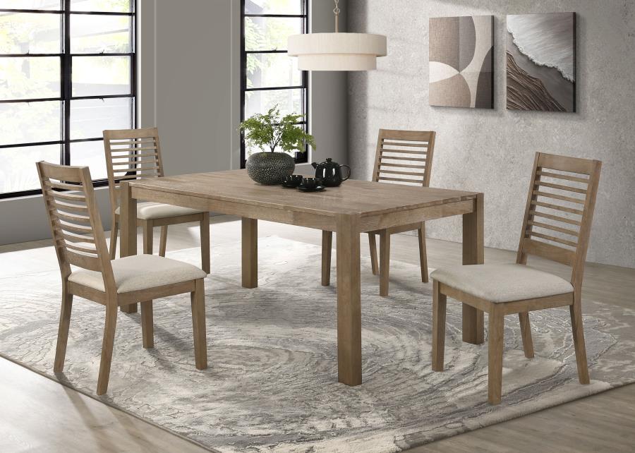 (image for) Scottsdale 5-piece Rectangular Dining Set Brown Washed 