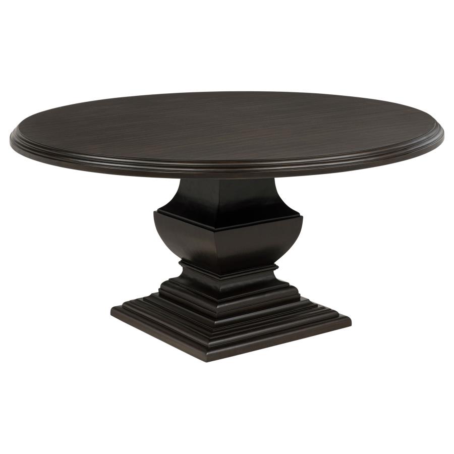 (image for) Twyla 60-inch Round Wood Dining Room Table Dark Cocoa