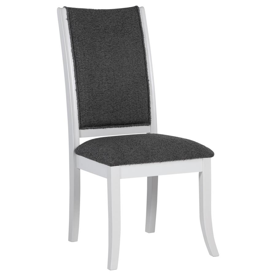 (image for) Judd Upholstered Dining Side Chair Pearl White (Set of 2)