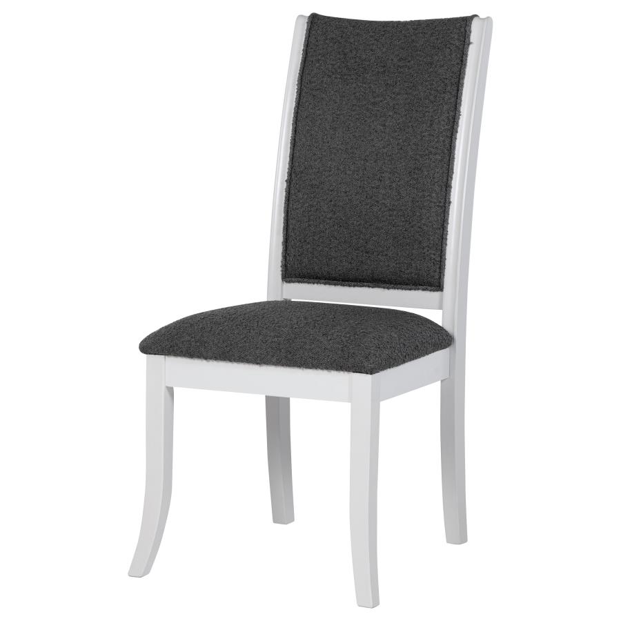 (image for) Judd Upholstered Dining Side Chair Pearl White (Set of 2)