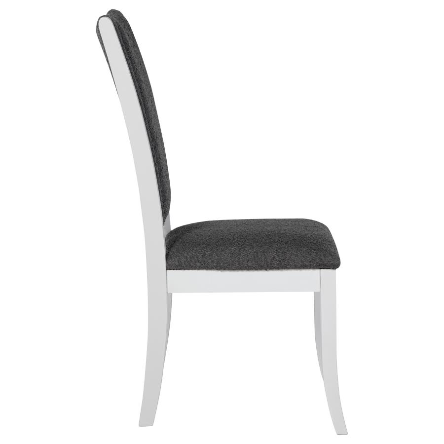 (image for) Judd Upholstered Dining Side Chair Pearl White (Set of 2)