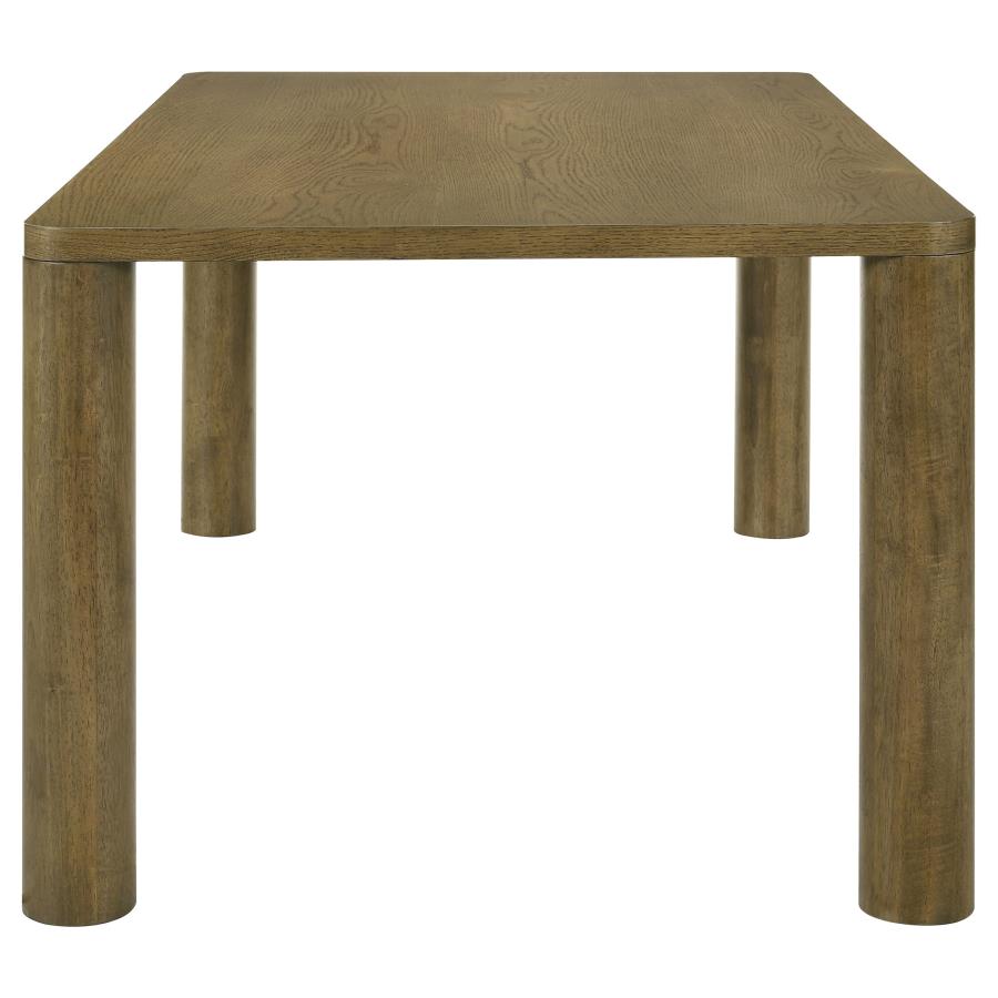 (image for) Castlewood 71-inch Rectangular Wood Dining Table Brown Oak