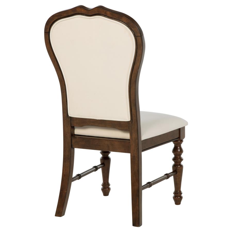 (image for) Landon Upholstered Dining Side Chair Rich Brown (Set of 2)