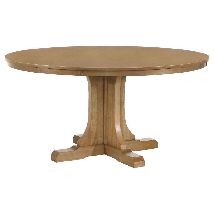 (image for) Hartville 60-inch Round Dining Table Natural Light Brown