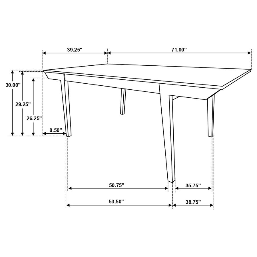 (image for) Nogales 5-piece Rectangular Dining Table Set Coastal Grey