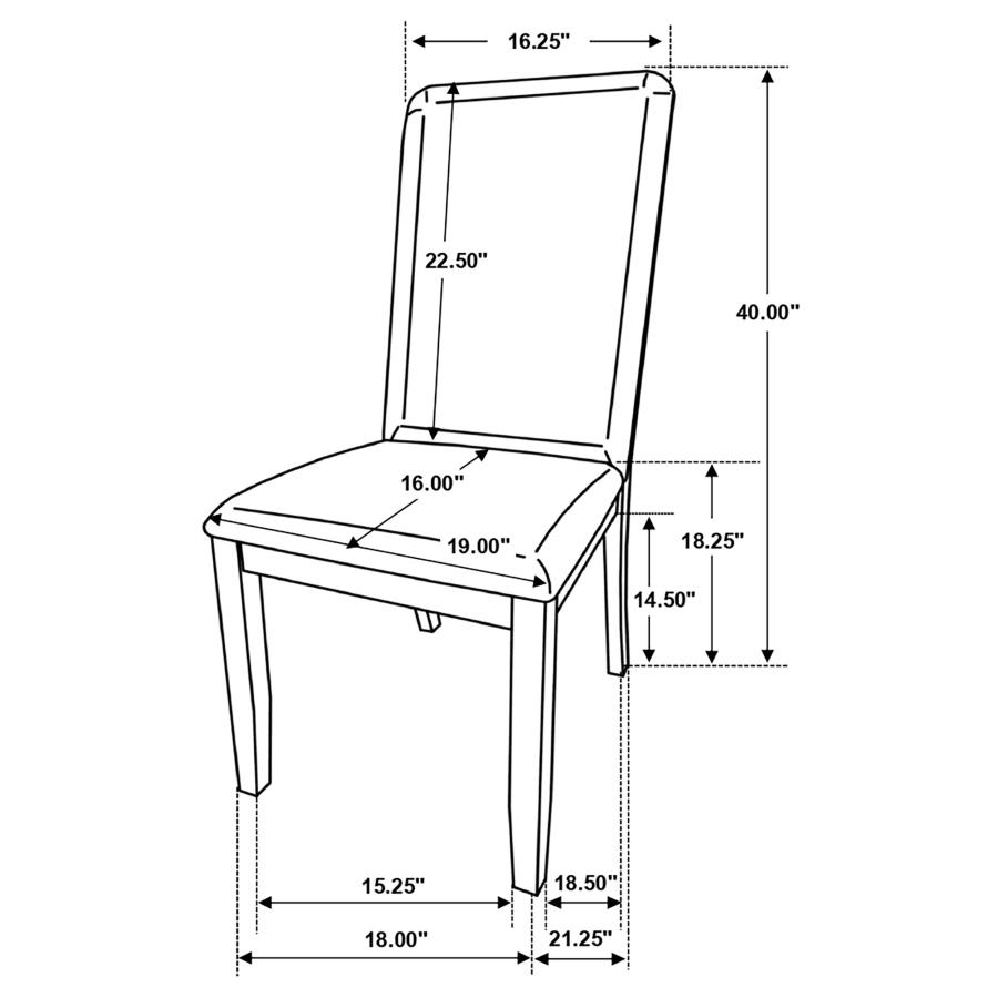 (image for) Wethersfield Wood Dining Side Chair Medium Walnut (Set of 2)