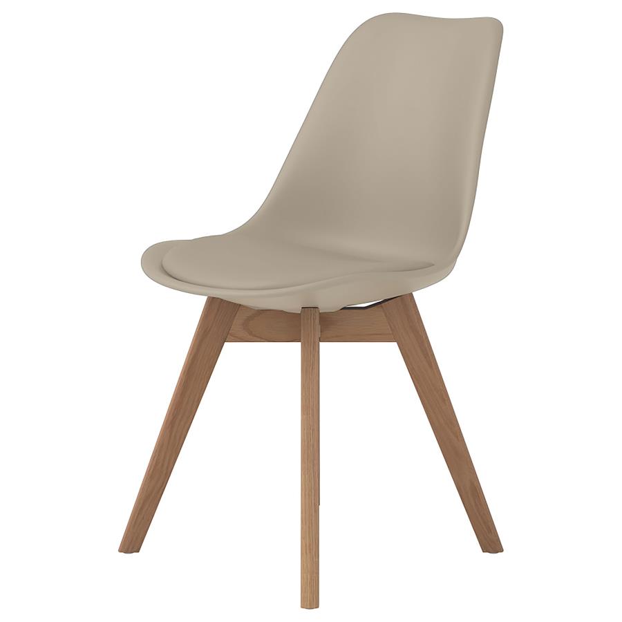 (image for) Caballo Polypropylene Dining Side Chair Tan (Set of 2)